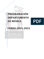 MUSICA Programacion Didactica IES SEFARAD 2021 2022