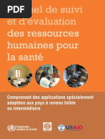 Manuel de Suivi Evaluation Des RH en Santé