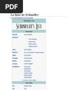 La Lista de Schindler La Pelicula