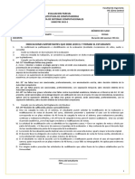 Evaluación EXAMEN PARCIAL - 2022 - 2