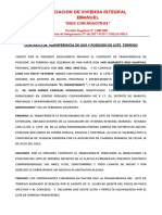 Contrato de Transferencia de Posesion de Terreno Jair 2020 Amner y Barreto