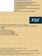 Tema 55 El Pretérito Perfecto Compuesto en Español.