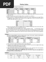 Practice Questions On Market Index