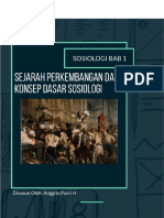 Sejarah Perkembangan Dan Konsep Dasar Sosiologi