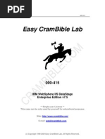 Easy Crambible Lab: Ibm Websphere Iis Datastage Enterprise Edition V7.5