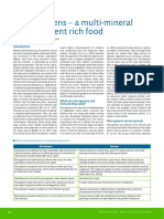 Microgreens, A Multimineral and Nutrient Rich Food