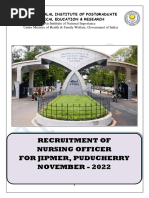 Detailed Advertisement For Nursing Officer 2022