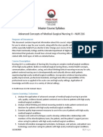 MCS NUR 216 - Advanced Concepts of Medical-Surgical Nursing II