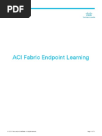 ACI Fabric Endpoint Learning