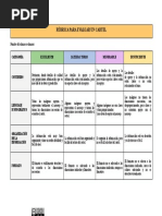 Cedec Rubrica para Evaluar Mural o Cartel Elementos de Geometría