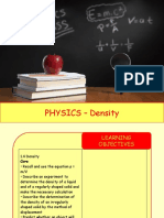 Physics 2 - Density