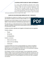 Carreras Cortas en Diversas Repeticiones en Tiempo Determinado