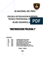 Silabo de Instrucción Policial 