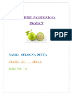 Class 12th Chemistry Project On Investigatory Test On Guava