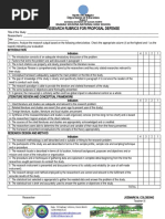 Research Rubrics For Proposal Defense