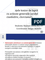 Substanțele Toxice de Luptă Cu Acțiune Generală Acidul Cianhidric Clorcianul.