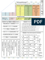 Personal Pronouns Grammar Guides - 78609