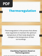 Thermoregulation & Pathways That Alter Homeostasis