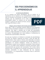 Factores Psicodinámicos Del Aprendizaje