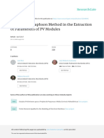 The Newton Raphson Method in The Extraction of Par