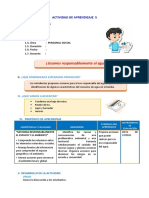 D1 A2 SESION ¿Usamos Responsablemente El Agua