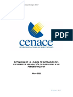 Definición de La Lógica de Operación Del Esquema de Separación de Áreas en La S/E Pimampiro 230 KV