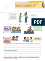 D1 A2 Ficha Somos Unicos y Diferentes, Pero Tenemos Los Mismos Derechos.