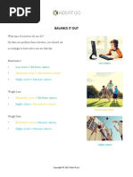 Worksheet - Balance It Out