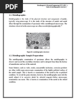 Study of Metallography Structure