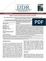 Direct Class Iv Restoration: Technical Report: ISSN: 2230-9926