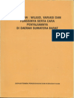 Makanan Wujud Variasi Dan Fungsinya Serta Cara Penyajiannya Di Daerah Sumatera Barat