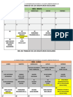 Calendario Desayunos Escolares