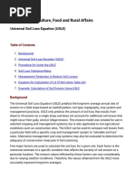 Universal Soil Loss Equation (USLE)