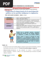 Explicamos La Importancia de La Participación Política en Los Pueblos Indígenas U Originarios