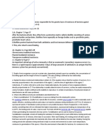 General Bacteriology SEQs Key