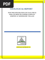 Mine de Copper Mhukuru Geological Report