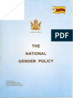 The National Gender Policy