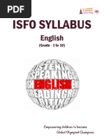 Isfo Syllabus: English