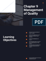 Chapter 9 Management of Quality