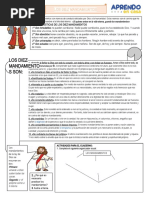 1° Ficha Los 10 Mandamientos