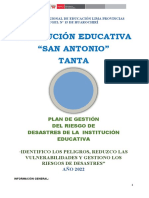 Plan de Gestion y Riesgo Tanta Direccion