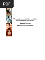 Roitman Rosenman Marcos-Pensamiento Sociologico y Realidad Nacional en América Latina