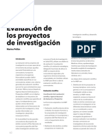 Evaluación de Proyecto de Investigacion Pollan