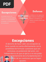 Excepciones y Defensas