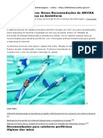 Cateteres Periféricos - Novas Recomendações Da ANVISA