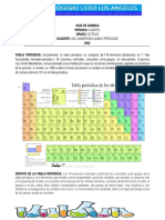 Guia de Quimica Periodo: Cuarto Grado: Octavo Docente: Ing. Anderson Camilo Preciado 2022