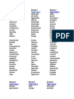 1000 Most Used Words in GRE