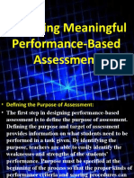 Presentation Based Performance