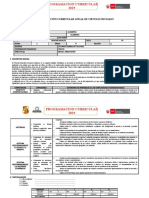 Programación Curricular Anual de Ciencias Sociales