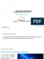 Superposition Part 4 Diffraction Grating